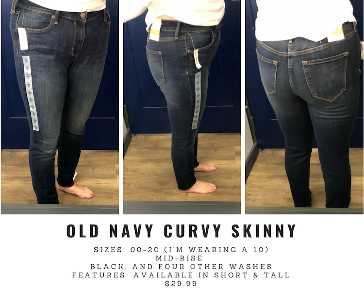 old navy curvy skinny jeans