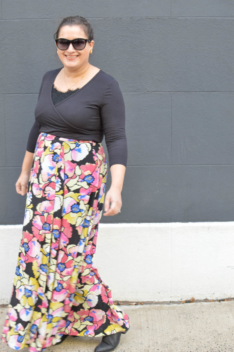 maxi skirt for pear shaped body